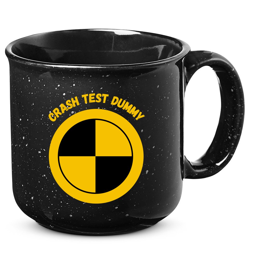 Crash Test Dummy Costume 15oz Campfire Ceramic Mug