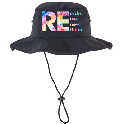Colorful Tie Dye Recycle Reuse Renew Rethink Celebrate Earth Day Bucket Hat