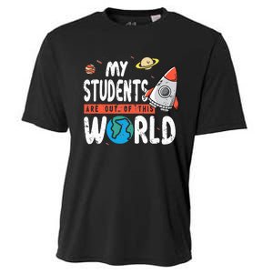 Cute Teacher Design My Students Are Out Of This World Space Cooling Performance Crew T-Shirt