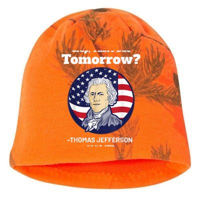 Crap ThatS Due Tomorrow July 4th Thomas Jefferson Patriotic Kati - Camo Knit Beanie