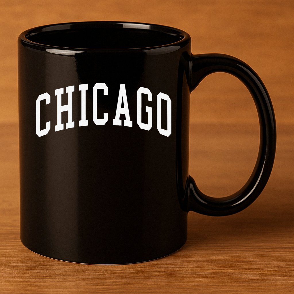 Chicago Throwback Design Classic 11oz C Handle Ceramic Mug