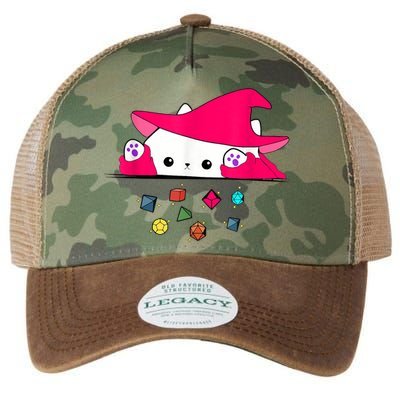 Cat Throwing Dice Tabletop Games Legacy Tie Dye Trucker Hat