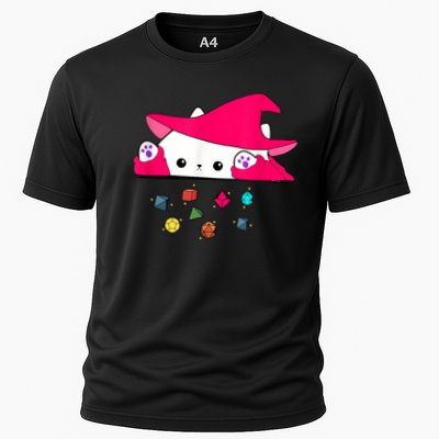 Cat Throwing Dice Tabletop Games Performance Shirt
