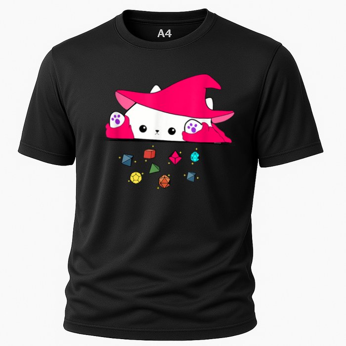 Cat Throwing Dice Tabletop Games Performance Shirt