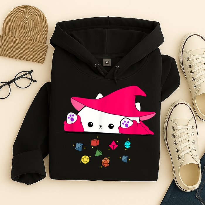 Cat Throwing Dice Tabletop Games Hoodie