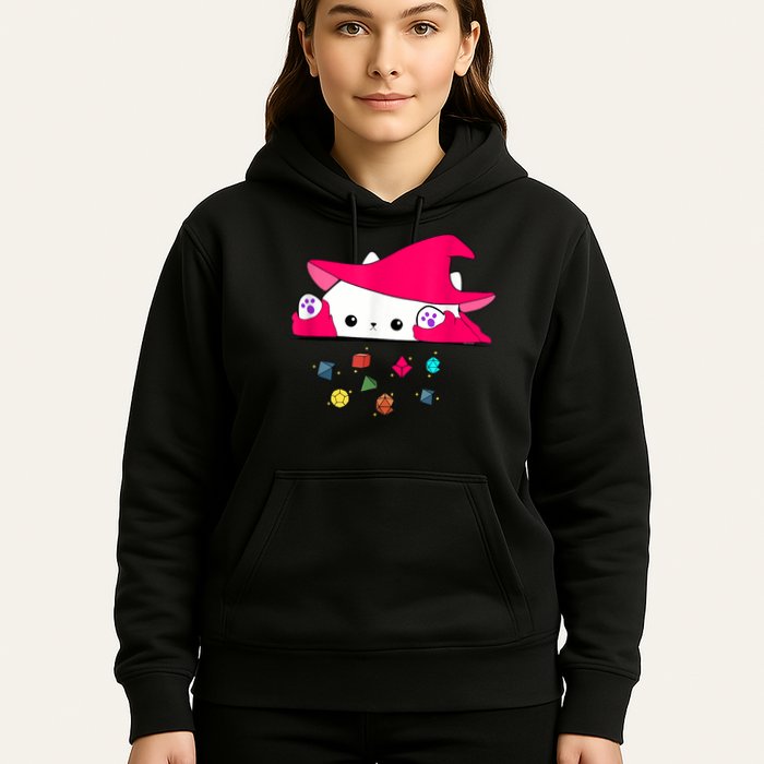 Cat Throwing Dice Tabletop Games Hoodie