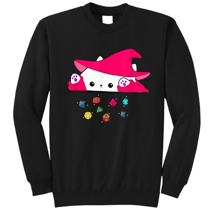 Cat Throwing Dice Tabletop Games Sweatshirt