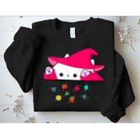 Cat Throwing Dice Tabletop Games Sweatshirt
