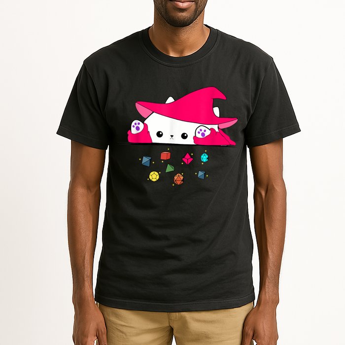 Cat Throwing Dice Tabletop Games Tall T-Shirt