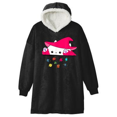 Cat Throwing Dice Tabletop Games Hooded Wearable Blanket