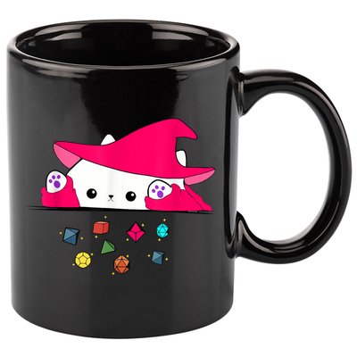 Cat Throwing Dice Tabletop Games 11oz C Handle Ceramic Mug