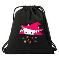 Cat Throwing Dice Tabletop Games Drawstring Bag