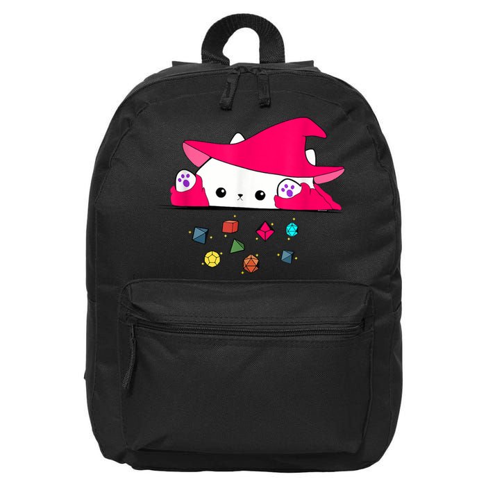 Cat Throwing Dice Tabletop Games 16 in Basic Backpack