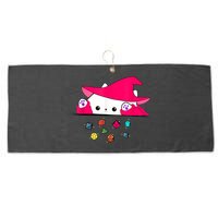 Cat Throwing Dice Tabletop Games Large Microfiber Waffle Golf Towel
