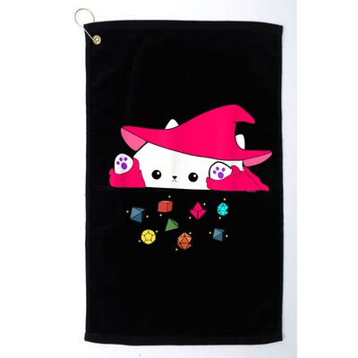 Cat Throwing Dice Tabletop Games Golf Towel