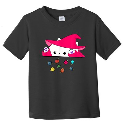 Cat Throwing Dice Tabletop Games Toddler T-Shirt