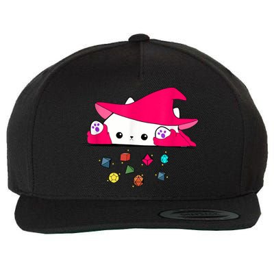Cat Throwing Dice Tabletop Games Wool Snapback Cap