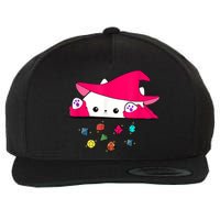 Cat Throwing Dice Tabletop Games Wool Snapback Cap