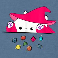 Cat Throwing Dice Tabletop Games Garment-Dyed Sweatshirt
