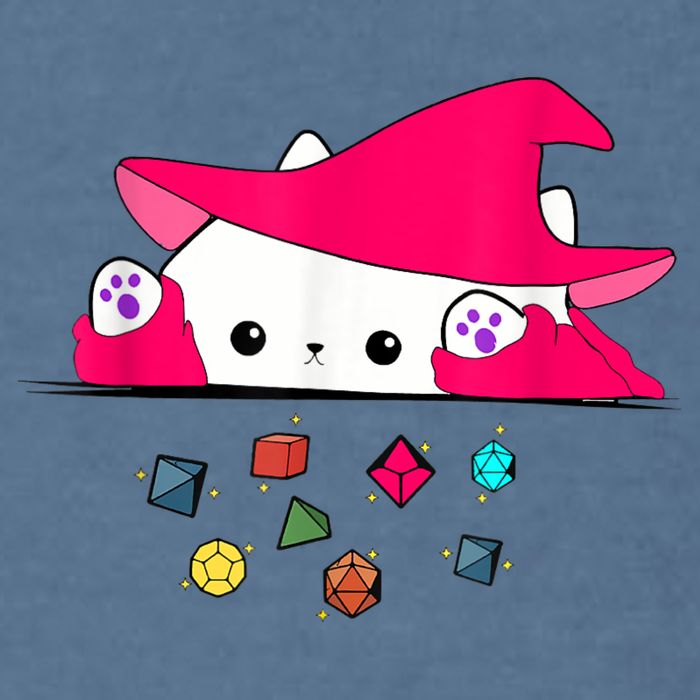 Cat Throwing Dice Tabletop Games Garment-Dyed Sweatshirt