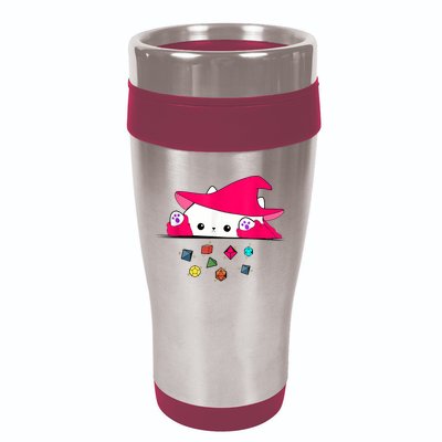 Cat Throwing Dice Tabletop Games 16oz Travel Tumbler