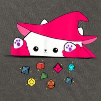 Cat Throwing Dice Tabletop Games Cotton Canvas Backpack