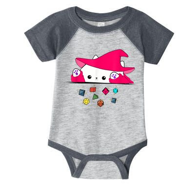 Cat Throwing Dice Tabletop Games Infant Baby Jersey Bodysuit