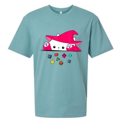 Cat Throwing Dice Tabletop Games Sueded Cloud Jersey T-Shirt