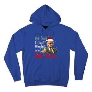 Christmas Trump Dear Santa Fake News Funny Xmas Gift Tall Hoodie