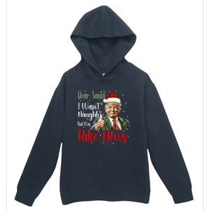 Christmas Trump Dear Santa Fake News Funny Xmas Gift Urban Pullover Hoodie