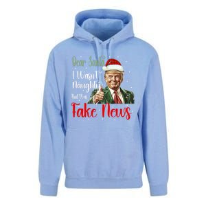 Christmas Trump Dear Santa Fake News Funny Xmas Gift Unisex Surf Hoodie