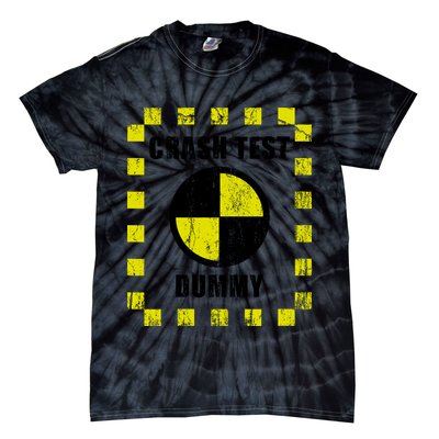 Crash Test Dummy Halloween Costume Funny Tie-Dye T-Shirt