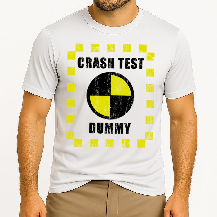 Crash Test Dummy Halloween Costume Funny Cooling Performance Crew T-Shirt
