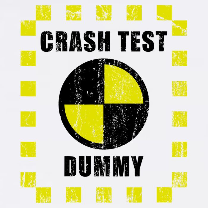 Crash Test Dummy Halloween Costume Funny Cooling Performance Crew T-Shirt