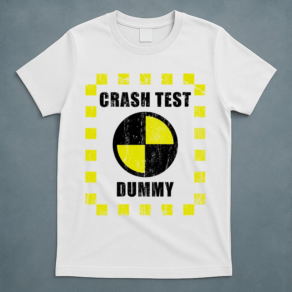 Crash Test Dummy Halloween Costume Funny T-Shirt