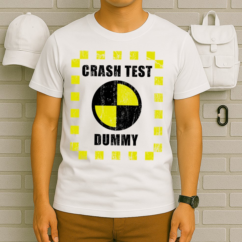 Crash Test Dummy Halloween Costume Funny T-Shirt