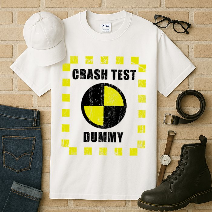 Crash Test Dummy Halloween Costume Funny Tall T-Shirt