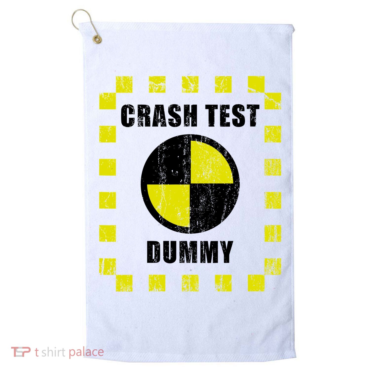 Crash Test Dummy Halloween Costume Funny Golf Towel