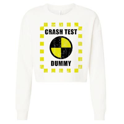 Crash Test Dummy Halloween Costume Funny Cropped Pullover Crew
