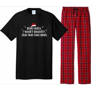 Christmas Trump Dear Santa Fake News Funny Xmas Gift Pajama Set