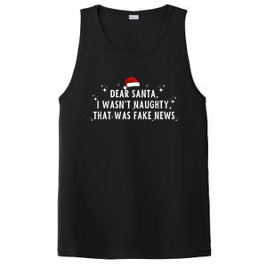 Christmas Trump Dear Santa Fake News Funny Xmas Gift PosiCharge Competitor Tank