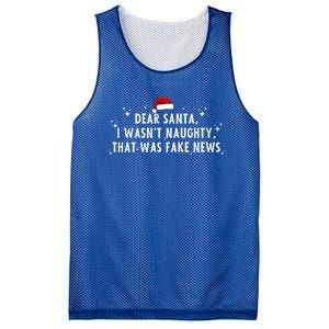 Christmas Trump Dear Santa Fake News Funny Xmas Gift Mesh Reversible Basketball Jersey Tank