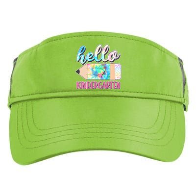 Cute Tie Dye Pencil Hello Kindergarten Adult Drive Performance Visor