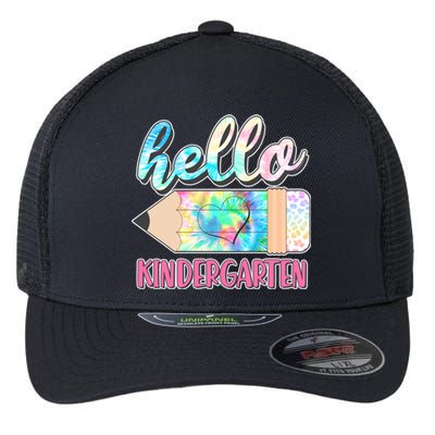 Cute Tie Dye Pencil Hello Kindergarten Flexfit Unipanel Trucker Cap