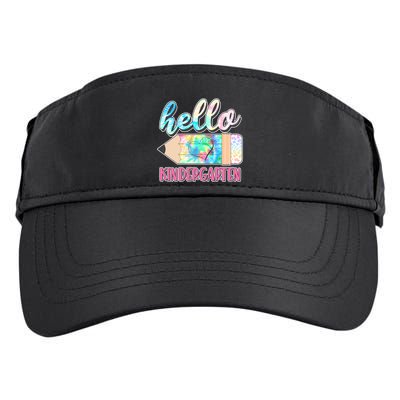 Cute Tie Dye Pencil Hello Kindergarten Adult Drive Performance Visor