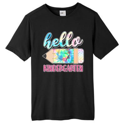 Cute Tie Dye Pencil Hello Kindergarten Tall Fusion ChromaSoft Performance T-Shirt