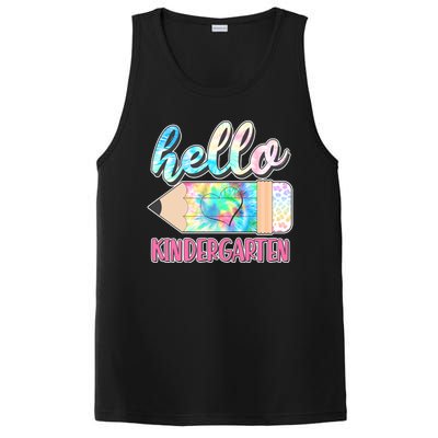 Cute Tie Dye Pencil Hello Kindergarten PosiCharge Competitor Tank