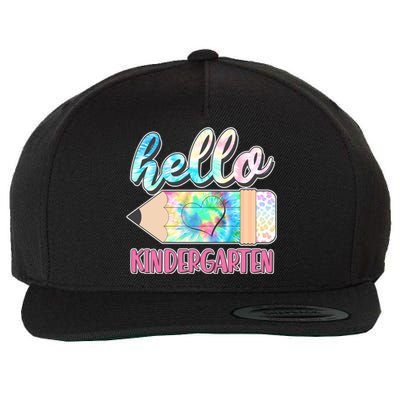 Cute Tie Dye Pencil Hello Kindergarten Wool Snapback Cap