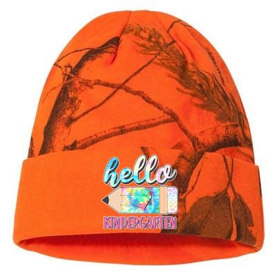 Cute Tie Dye Pencil Hello Kindergarten Kati Licensed 12" Camo Beanie