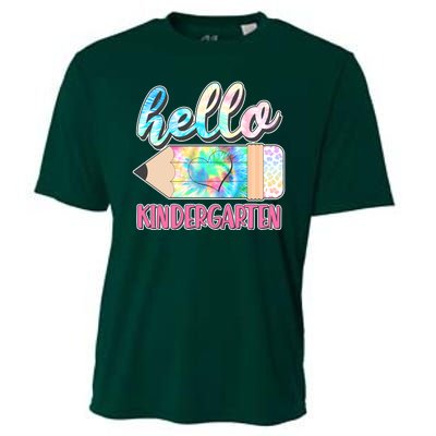 Cute Tie Dye Pencil Hello Kindergarten Cooling Performance Crew T-Shirt